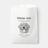 Golden Retriever Dog gepersonaliseerd dank u Bedankzakje (Voorkant)