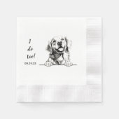 Golden Retriever Dog gepersonaliseerd doe ik ook Servet (Voorkant)