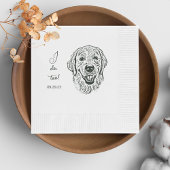 Golden Retriever Dog gepersonaliseerd ik doe het o Servet