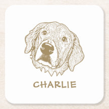 Golden Retriever Dog gepersonaliseerd