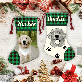 Golden Retriever Dog gepersonaliseerd Kleine Kerstsok