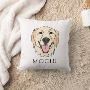 Golden Retriever Dog gepersonaliseerd Kussen