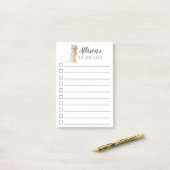 Golden Retriever Dog gepersonaliseerd om lijst te Post-it® Notes (Op bureau)