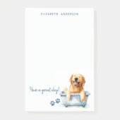 Golden Retriever Dog gepersonaliseerd Post-it® Notes (Voorkant)