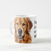 Golden Retriever Dog Gezegde Koffiemok (Voorkant links)