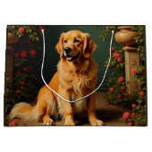 Golden Retriever Dog Groot Cadeauzakje (Voorkant)