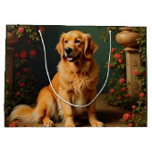 Golden Retriever Dog Groot Cadeauzakje (Achterkant)