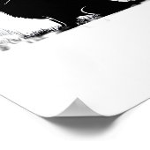 Golden Retriever Dog – Halloween Moon Silhouette O Poster (Hoek)