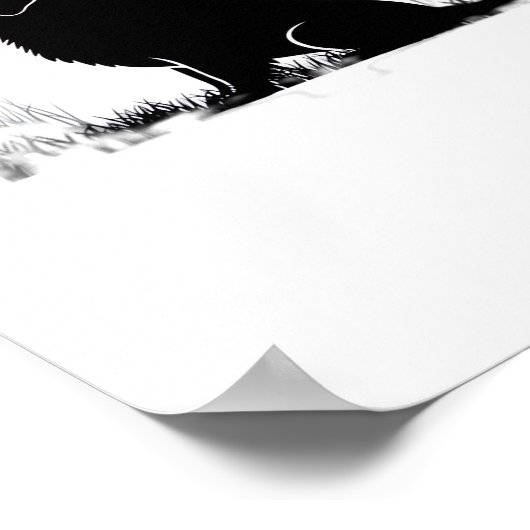 Golden Retriever Dog – Halloween Moon Silhouette O Poster (Hoek)