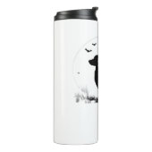 Golden Retriever Dog – Halloween Moon Silhouette O Thermosbeker (Gedraaid links)