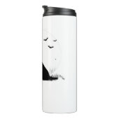 Golden Retriever Dog – Halloween Moon Silhouette O Thermosbeker (Geroteerd rechts)