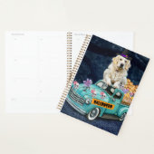 Golden Retriever Dog Halloween Truck Scary Night Planner (Display)