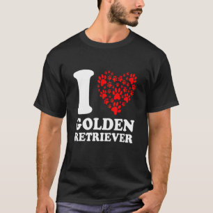 Golden Retriever Dog Heart Gezegde Birthday T-shirt