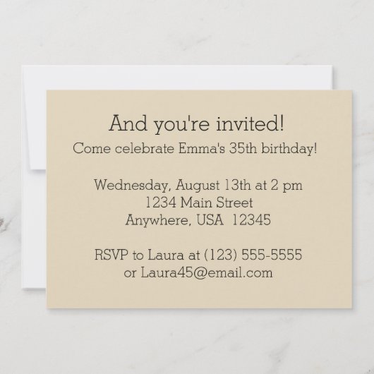 Golden Retriever Dog Het is een feestuitnodiging Kaart (Achterkant)