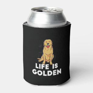 Golden Retriever Dog - Het leven is Golden Blikjeskoeler