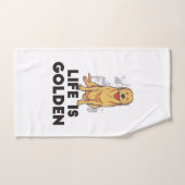 Golden Retriever Dog - Het leven is Golden Handdoek (Handdoek)