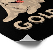 Golden Retriever Dog - Het leven is Golden Poster (Hoek)