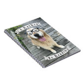 Golden Retriever Dog, ik zou liever lezen Notitieboek (Rechterzijde)