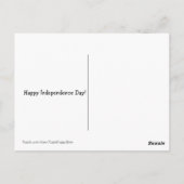 Golden Retriever Dog in Independence Day Bow Strop Briefkaart (Achterkant)