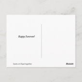 Golden Retriever Dog in Pet Happy Summer Briefkaart (Achterkant)