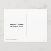 Golden Retriever Dog Joy aan de Eerste Kerstdag va Feestdagenkaart (Achterkant)