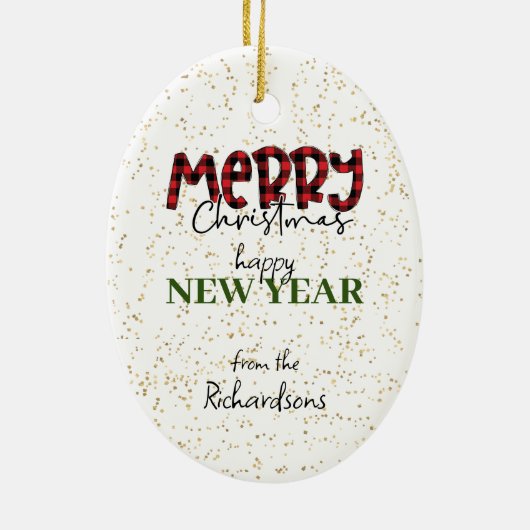 Golden Retriever Dog Joy to the World Keramisch Ornament (Achterkant)