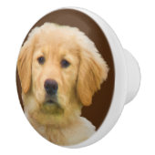 Golden Retriever Dog Keramische Knop (Rechts)
