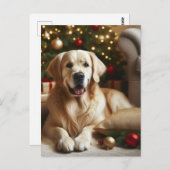 Golden Retriever Dog kerst Briefkaart (Voorkant / Achterkant)