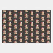 Golden Retriever Dog kerst Inpakpapier Vel (Voorkant 3)