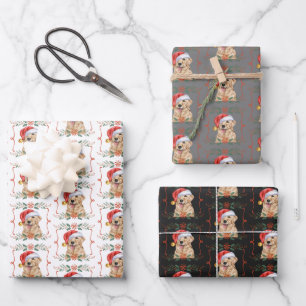 Golden Retriever Dog kerst Inpakpapier Vel