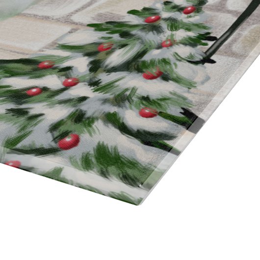 Golden Retriever Dog kerst Snijplank (Hoek)