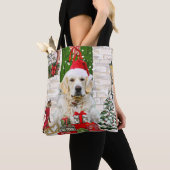Golden Retriever Dog kerst Tote Bag (Dichtbij)