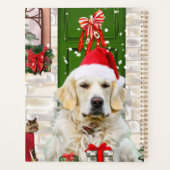 Golden Retriever Dog kerstcadeau Planner (Achterkant)