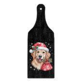 Golden Retriever Dog kerstfeest Snijplank (Voorkant)