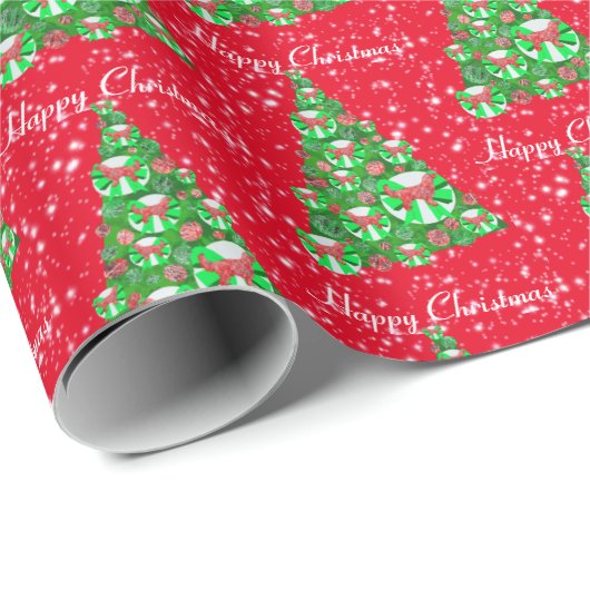 Golden Retriever Dog Kerstmis Holiday Red Cadeaupapier (Rol Hoek)