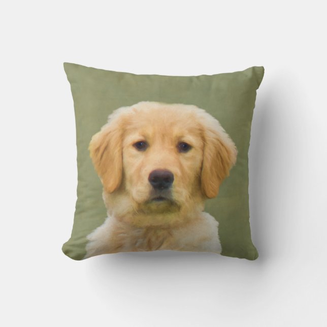 Golden Retriever Dog Kussen (Voorkant)