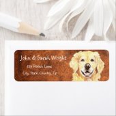 Golden Retriever Dog-label Etiket (Insitu)
