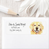 Golden Retriever Dog-label Etiket (Insitu)