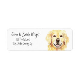 Golden Retriever Dog-label Etiket