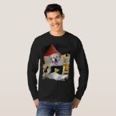 Golden Retriever Dog-laptop Ice Cream Nachos G T-shirt (Voorkant volledig)
