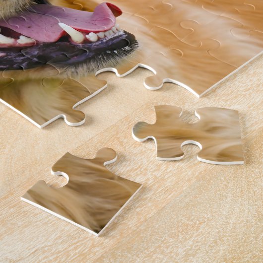 Golden Retriever Dog. Legpuzzel (Zijkant)