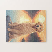 Golden Retriever dog Legpuzzel (Horizontaal)