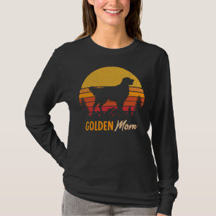 Golden Retriever Dog mam  Retro 277 T-shirt