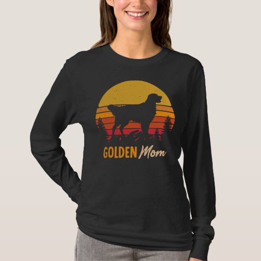 Golden Retriever Dog mam  Retro 277 T-shirt (Voorkant)