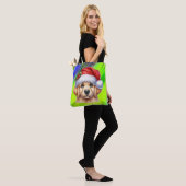 Golden Retriever Dog met Santa Claus Style-82535 Tote Bag (Op model)