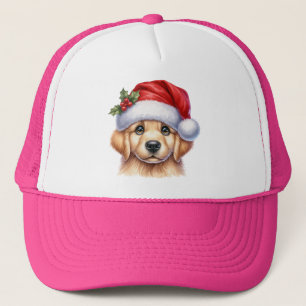 Golden Retriever Dog met Santa Claus Style-82535 Trucker Pet