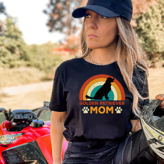  Golden Retriever Dog Moeder Zonsondergang T-shirt