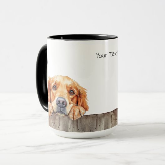Golden Retriever Dog Mok (Voorkant links)