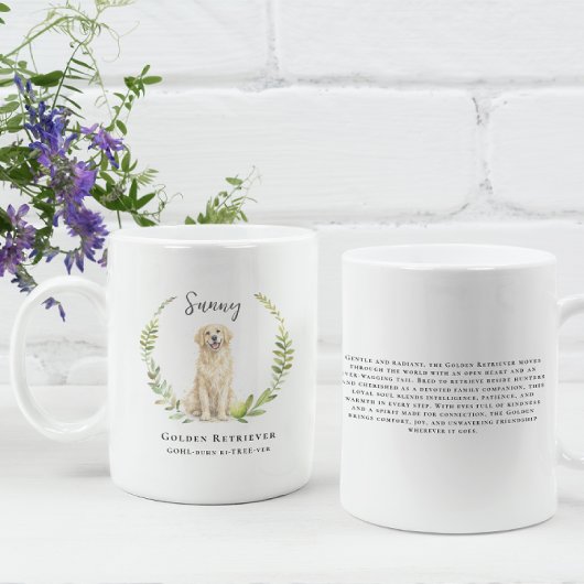 Golden Retriever Dog | Monogram Koffiemok