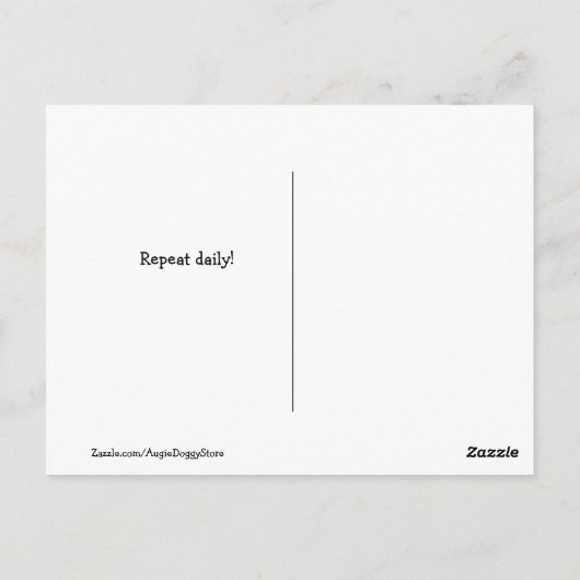 Golden Retriever Dog Motivatie Meme Briefkaart (Achterkant)